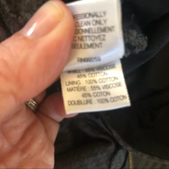 Vera Wang Lavender Label Plaid Tapered Pants Sz 4 - Picture 8 of 8